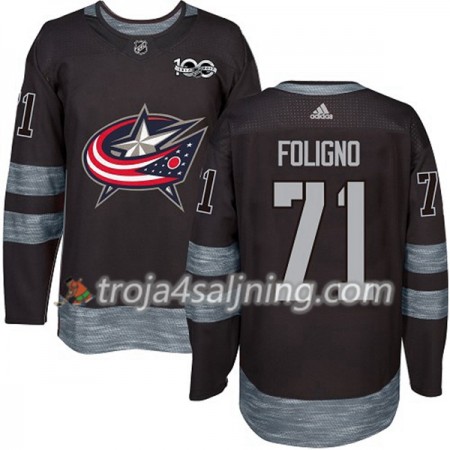 Blue Jackets tröja Nick Foligno 71 1917-2017 100th Anniversary Adidas Svart Authentic - NHL Tröjor Herr Blue Jackets tröja Nick Foligno 71 1917-2017 100th Anniversary Adidas Svart Authentic - NHL Tröjor Herr